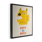 Born to roar Framed Canvas Print Gallery Image 2