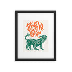 Born to roar Tiger Framed Art Print Gallery Image 5