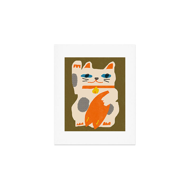 Catch the Lucky Wave 01 Art Print Gallery Image 1