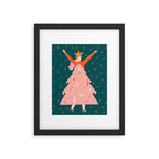 Christmas tree dress Framed Art Print Gallery Image 5