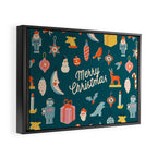Christmas vintage toys Framed Canvas Print Gallery Image 2