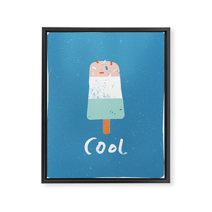 Cool ice cream Framed Canvas Print Gallery Image 1