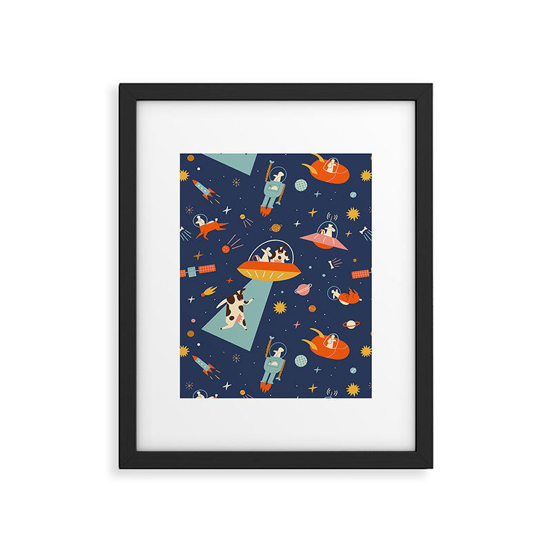 Cosmic dogs Framed Art Print Gallery Image 6