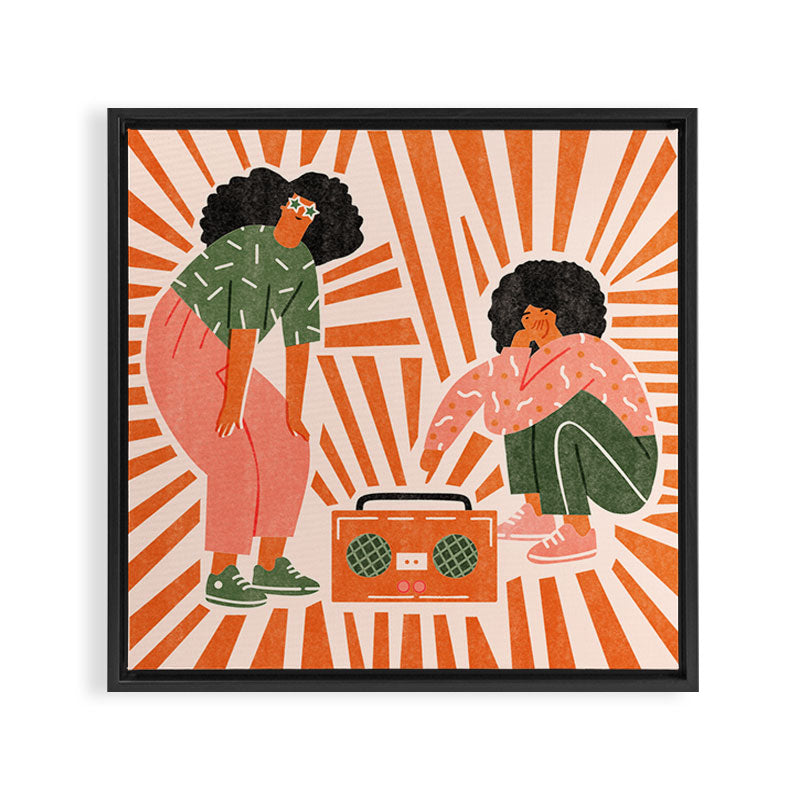 Dance, babe Framed Canvas Print Gallery Image 3