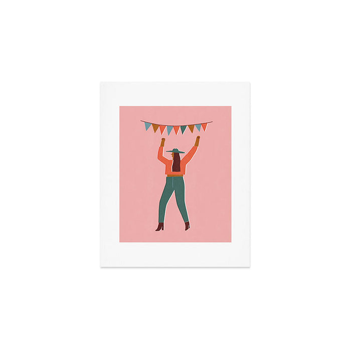 Disco girl Art Print Gallery Image 1