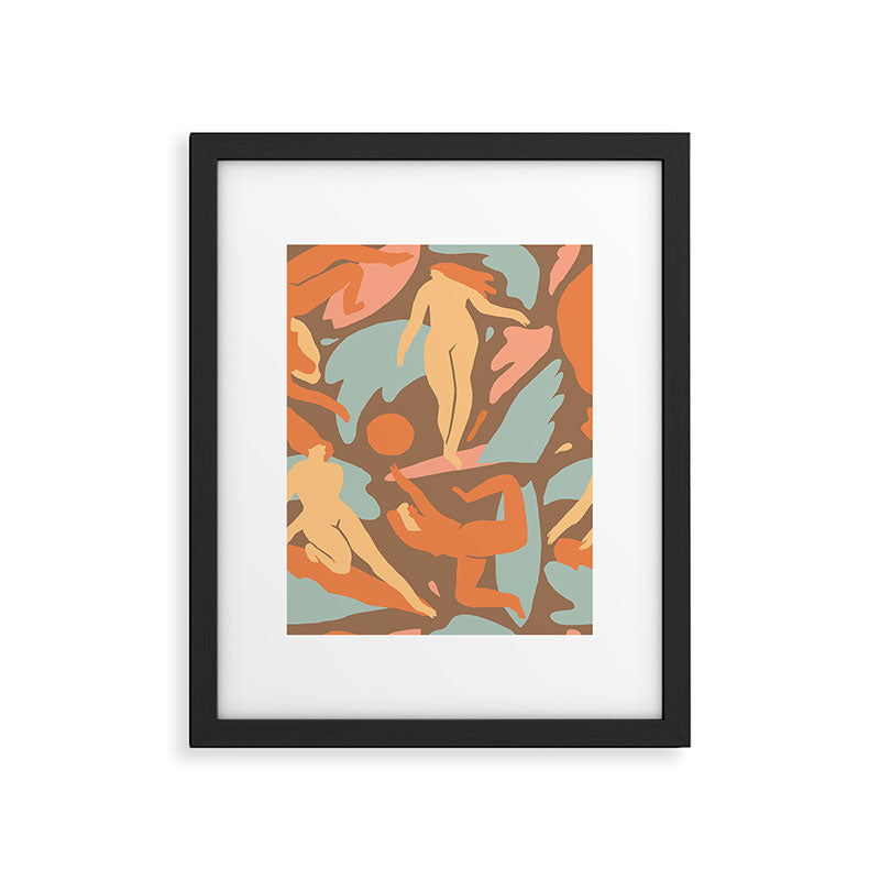 Flow pattern Framed Art Print Gallery Image 5