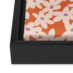 Flower power pattern Framed Canvas Print Gallery Image 3