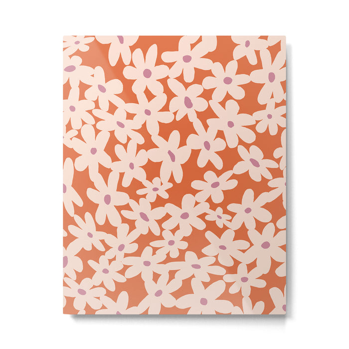 Flower power pattern Metal Print Gallery Image 1