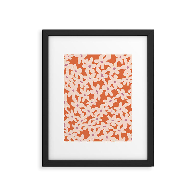 Flower power pattern Framed Art Print Gallery Image 6