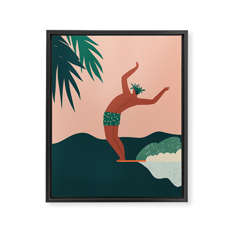 Go with a flow Framed Canvas Print Gallery Image 6