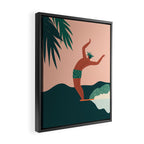 Go with a flow Framed Canvas Print Gallery Image 2