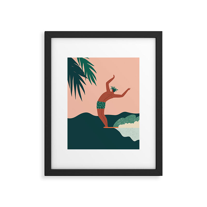 Go with a flow Framed Art Print