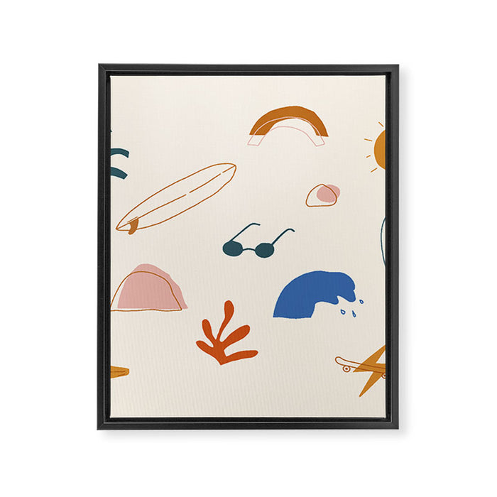 Good vibes Framed Canvas Print Gallery Image 1