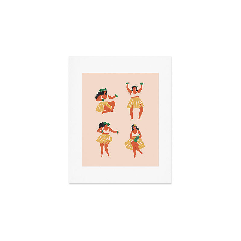 Hawaiian girls Art Print Gallery Image 1