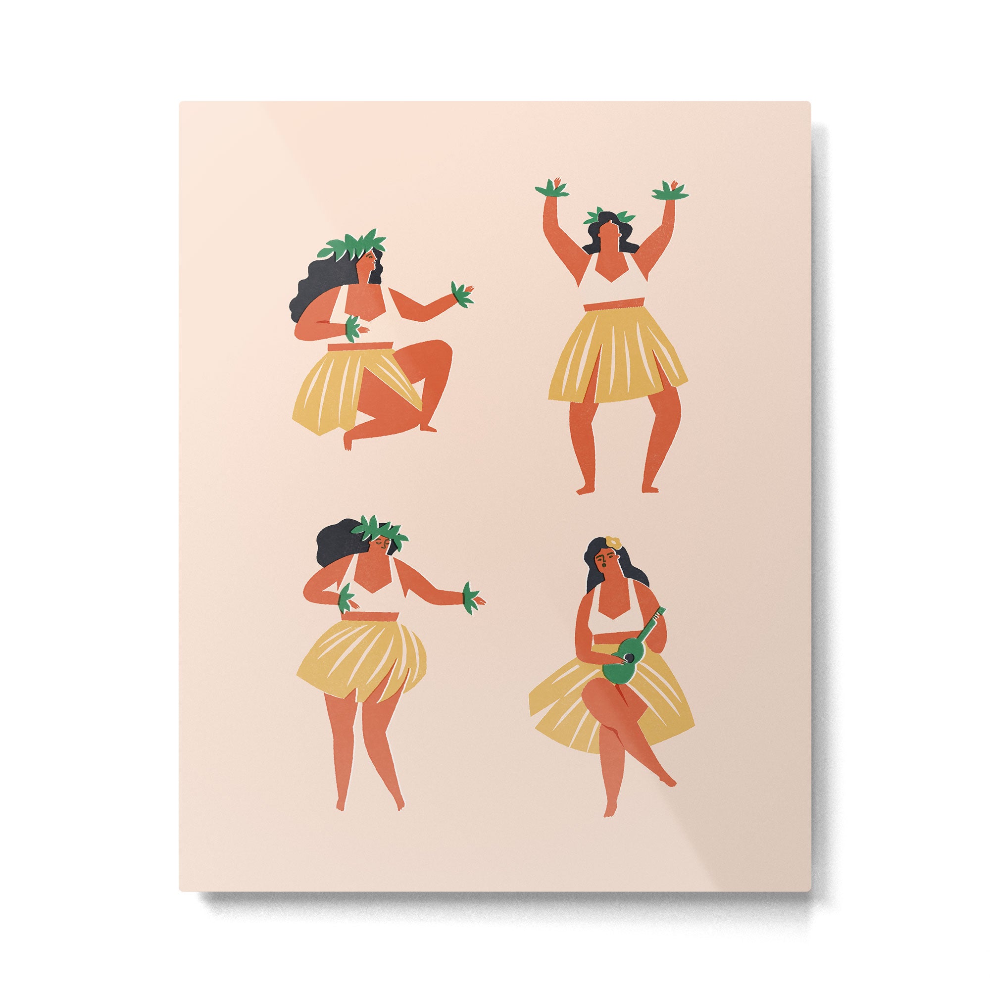 Hawaiian girls Metal Print Gallery Image 4