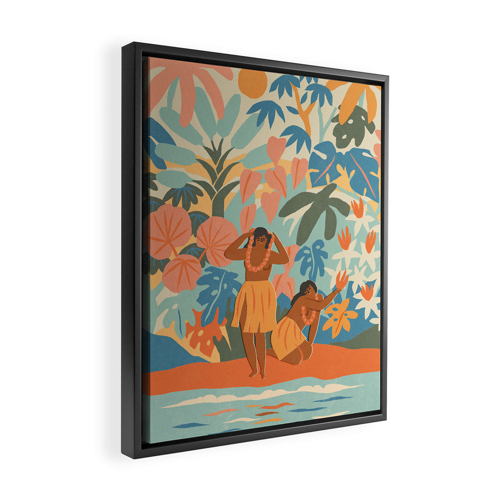 Hawaiian Lei Framed Canvas Print Gallery Image 2