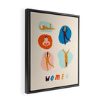 Hey, girls! Framed Canvas Print Gallery Image 2