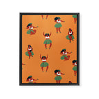 Hula dancers Framed Canvas Print Gallery Image 8
