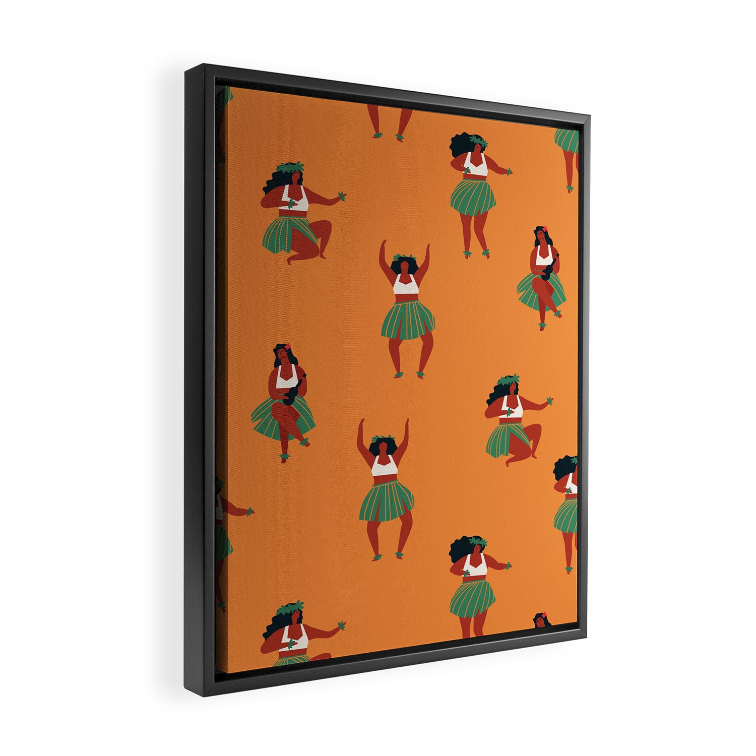 Hula dancers Framed Canvas Print Gallery Image 2