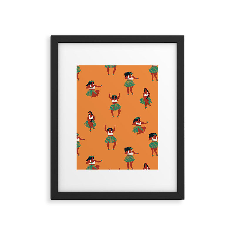 Hula dancers Framed Art Print Gallery Image 6