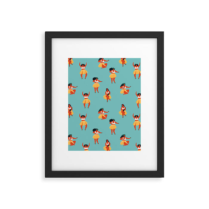 Hula dancers Framed Art Print Gallery Image 1