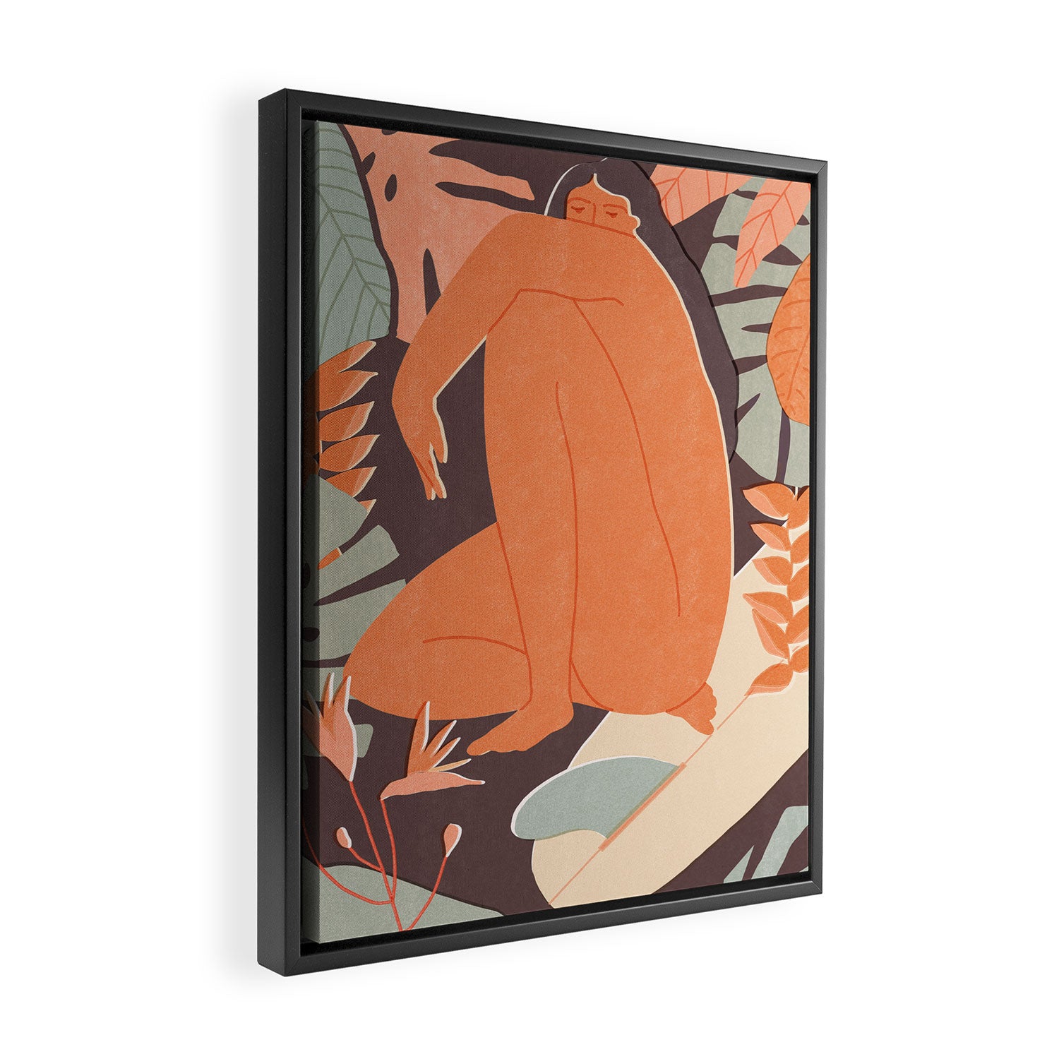 Island noon Framed Canvas Print Gallery Image 2
