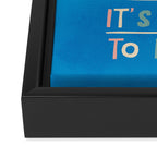 Its ok not to be ok Framed Canvas Print Gallery Image 3