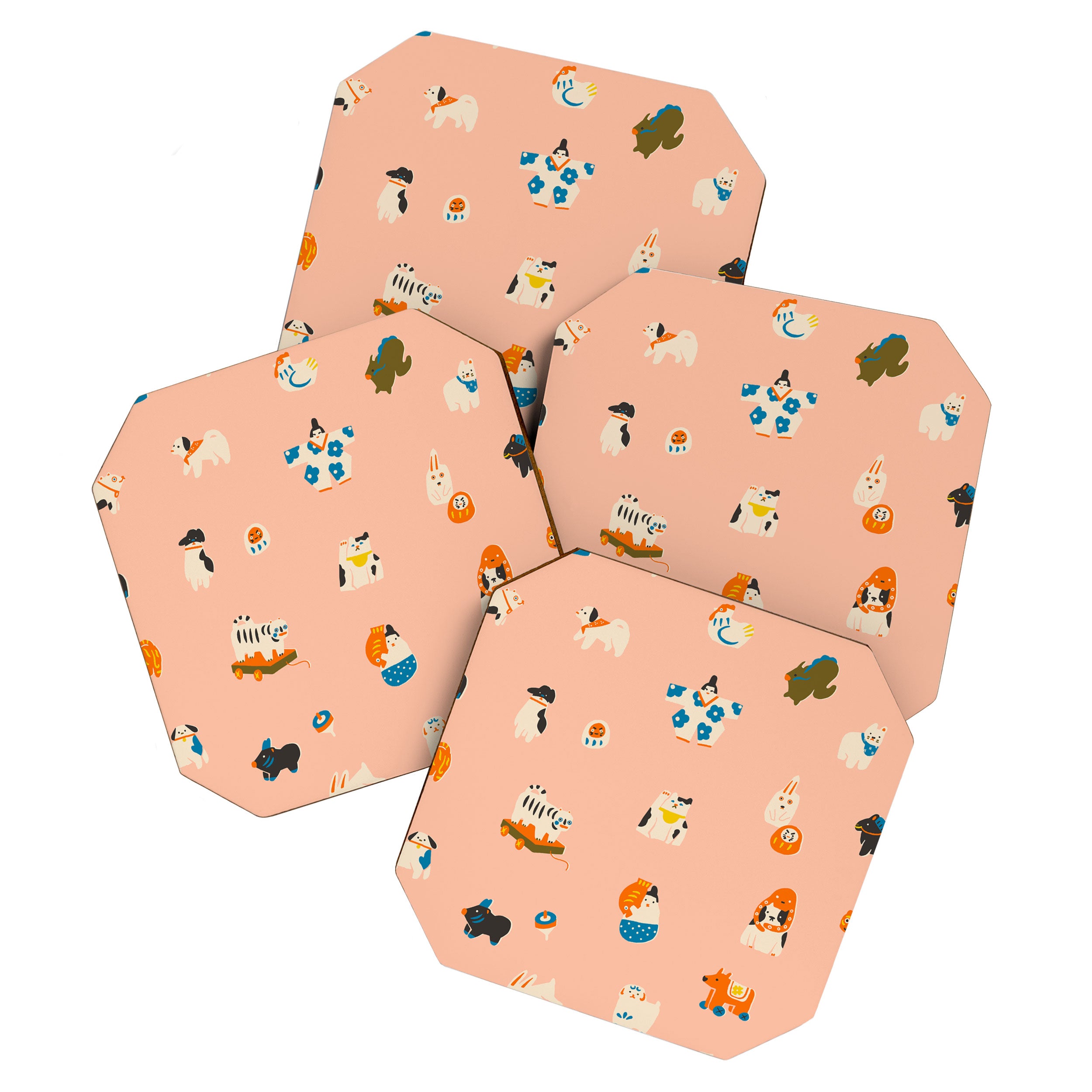 Japanese folk toys Coaster Gallery Image 1
