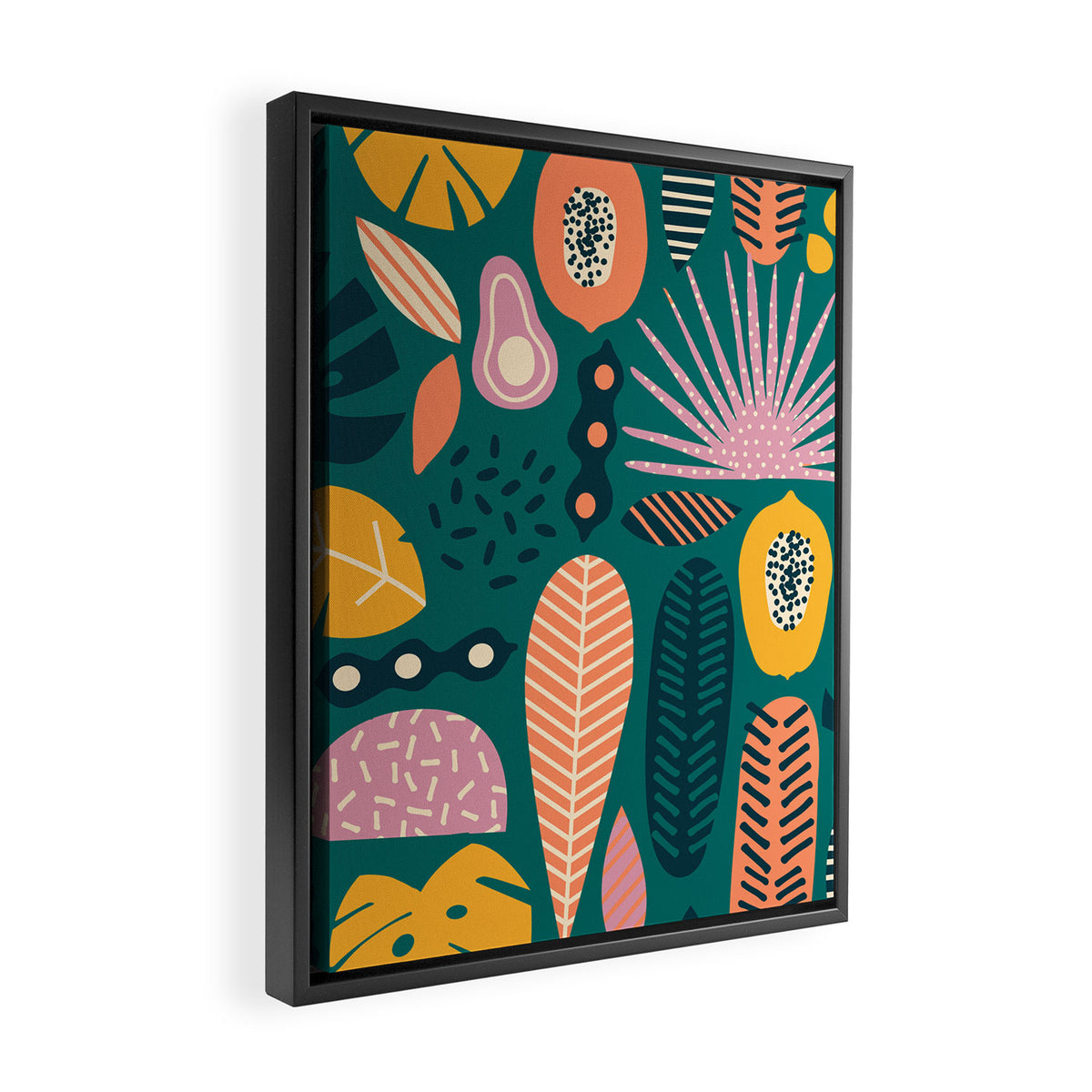 Jungle vibe Framed Canvas Print Gallery Image 2