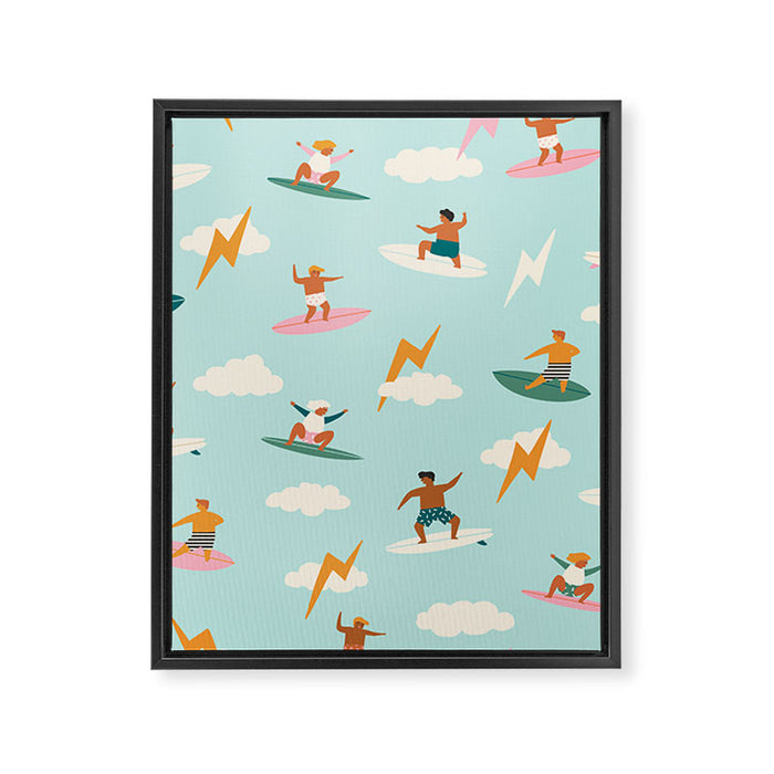 Just boys Framed Canvas Print Gallery Image 1