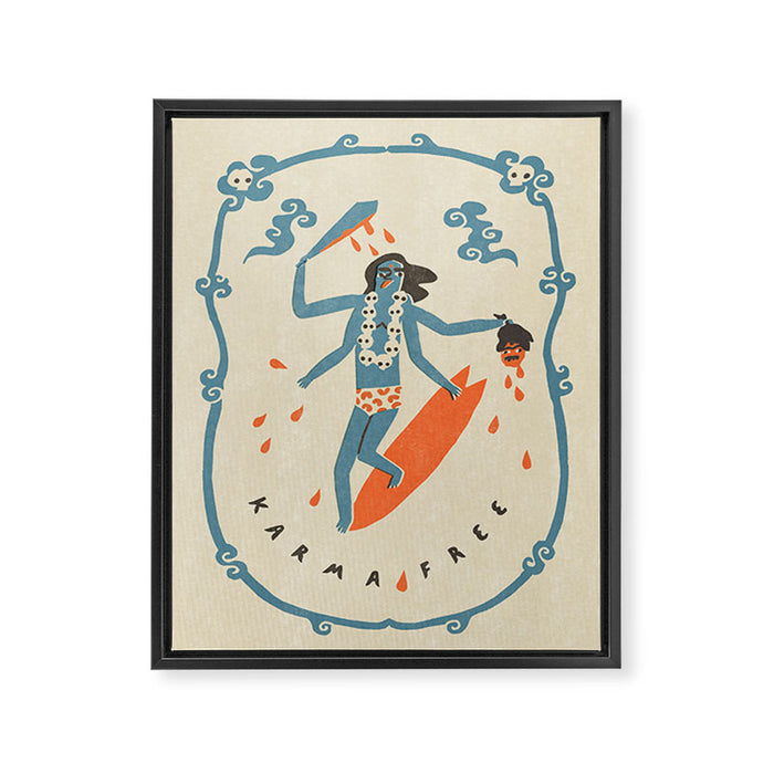 Karma Free Framed Canvas Print Gallery Image 1