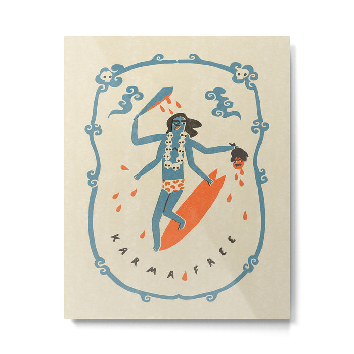 Karma Free Metal Print Gallery Image 1