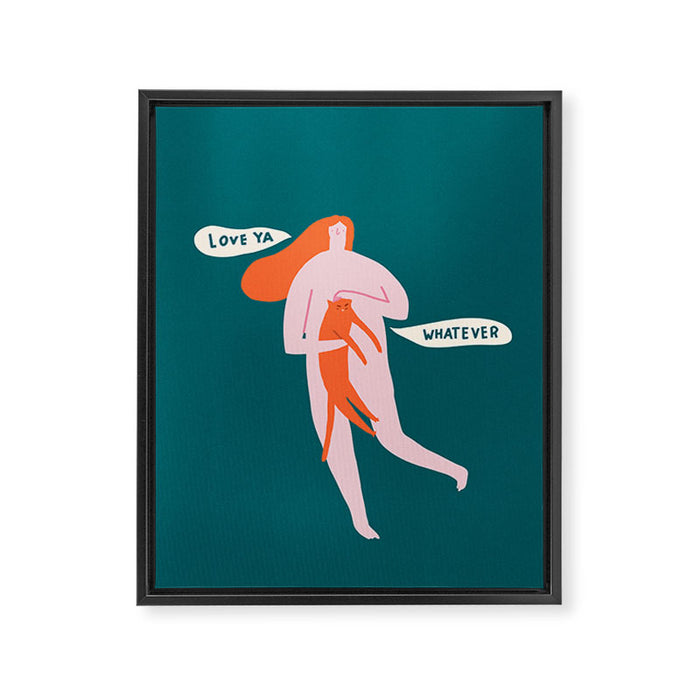 Love ya Framed Canvas Print Gallery Image 1