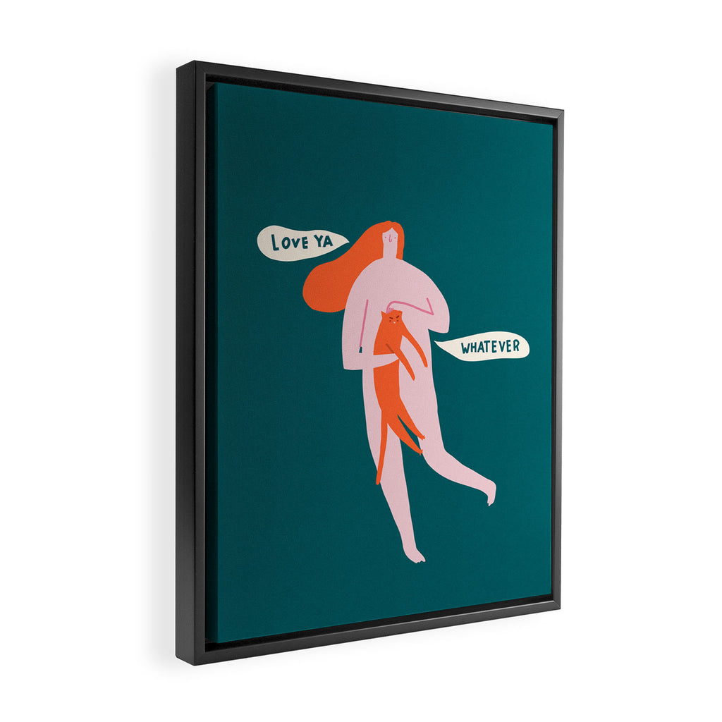Love ya Framed Canvas Print Gallery Image 2