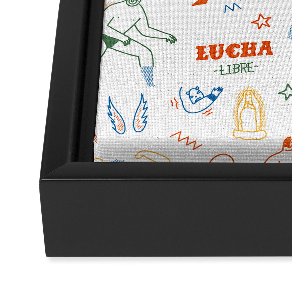 Lucha libre Framed Canvas Print Gallery Image 3