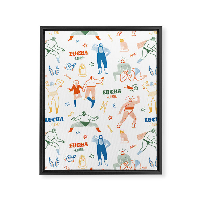 Lucha libre Framed Canvas Print Gallery Image 1