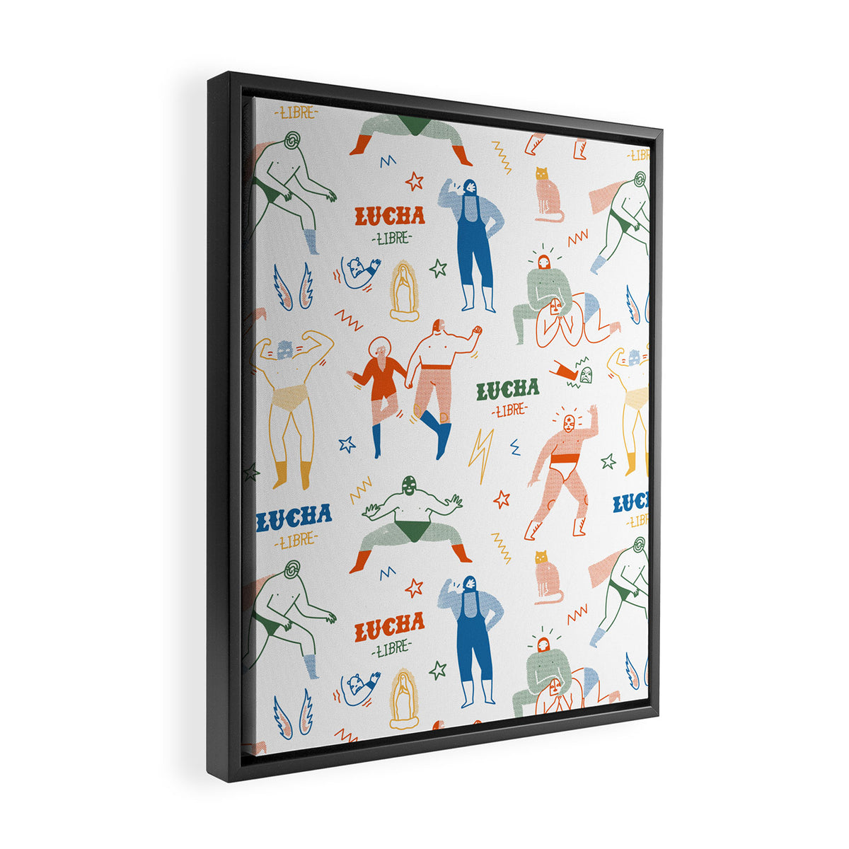 Lucha libre Framed Canvas Print Gallery Image 2