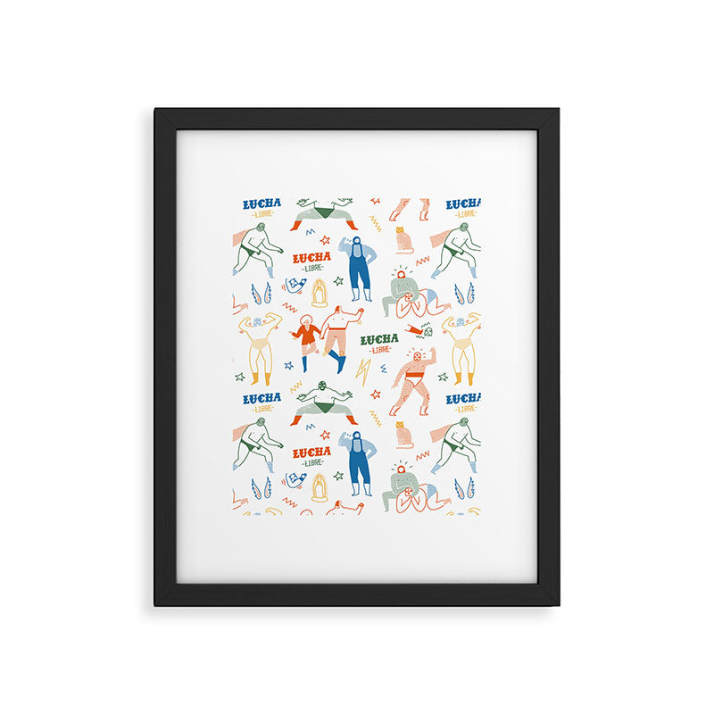 Lucha libre Framed Art Print Gallery Image 6