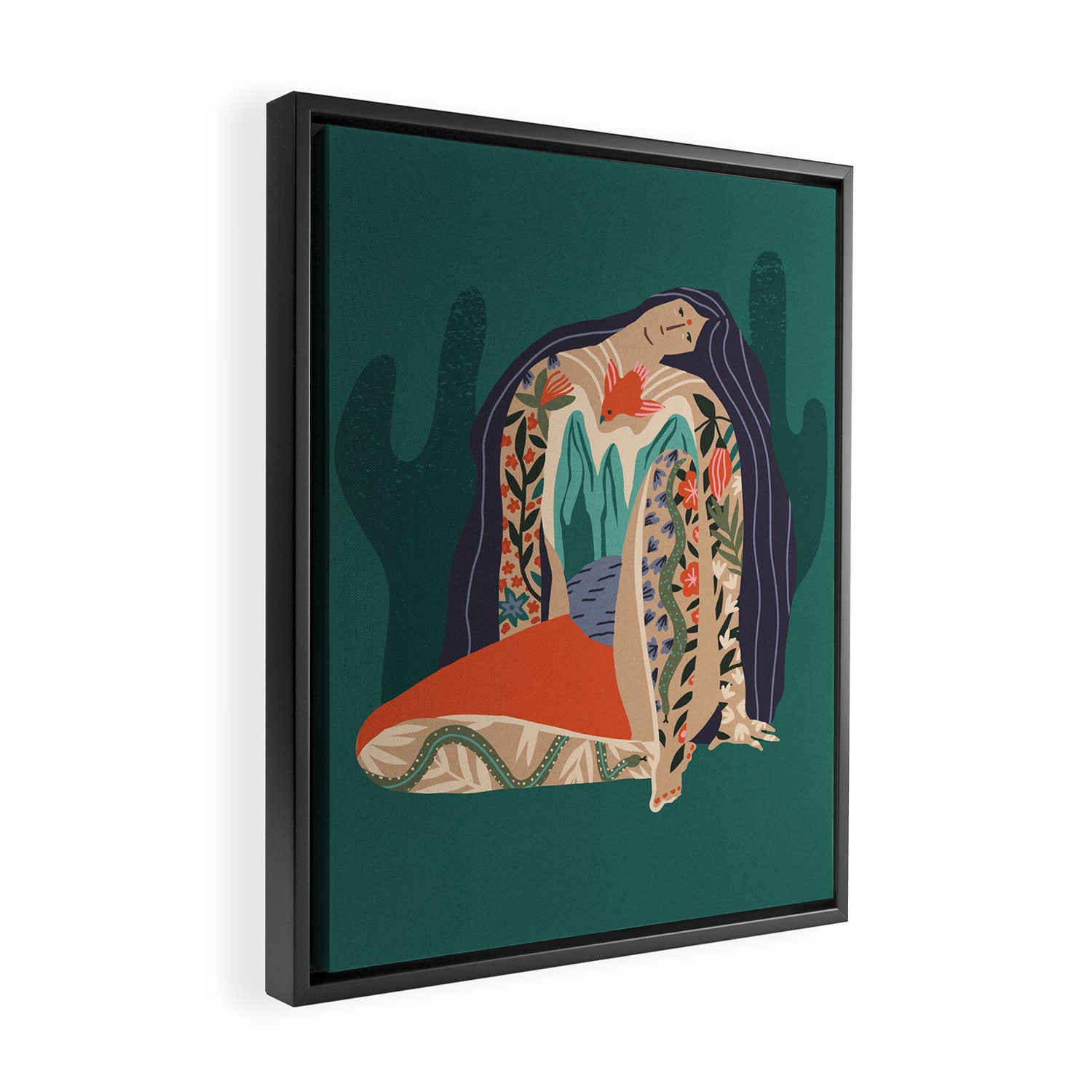 Madre Tierra Framed Canvas Print Gallery Image 2