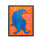 Meow Framed Canvas Print Gallery Image 6