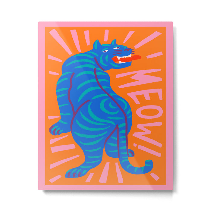 Meow Metal Print Gallery Image 1