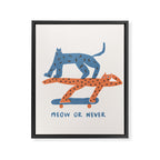 Meow or never Framed Canvas Print Gallery Image 6
