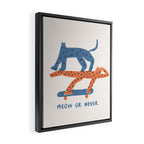 Meow or never Framed Canvas Print Gallery Image 2