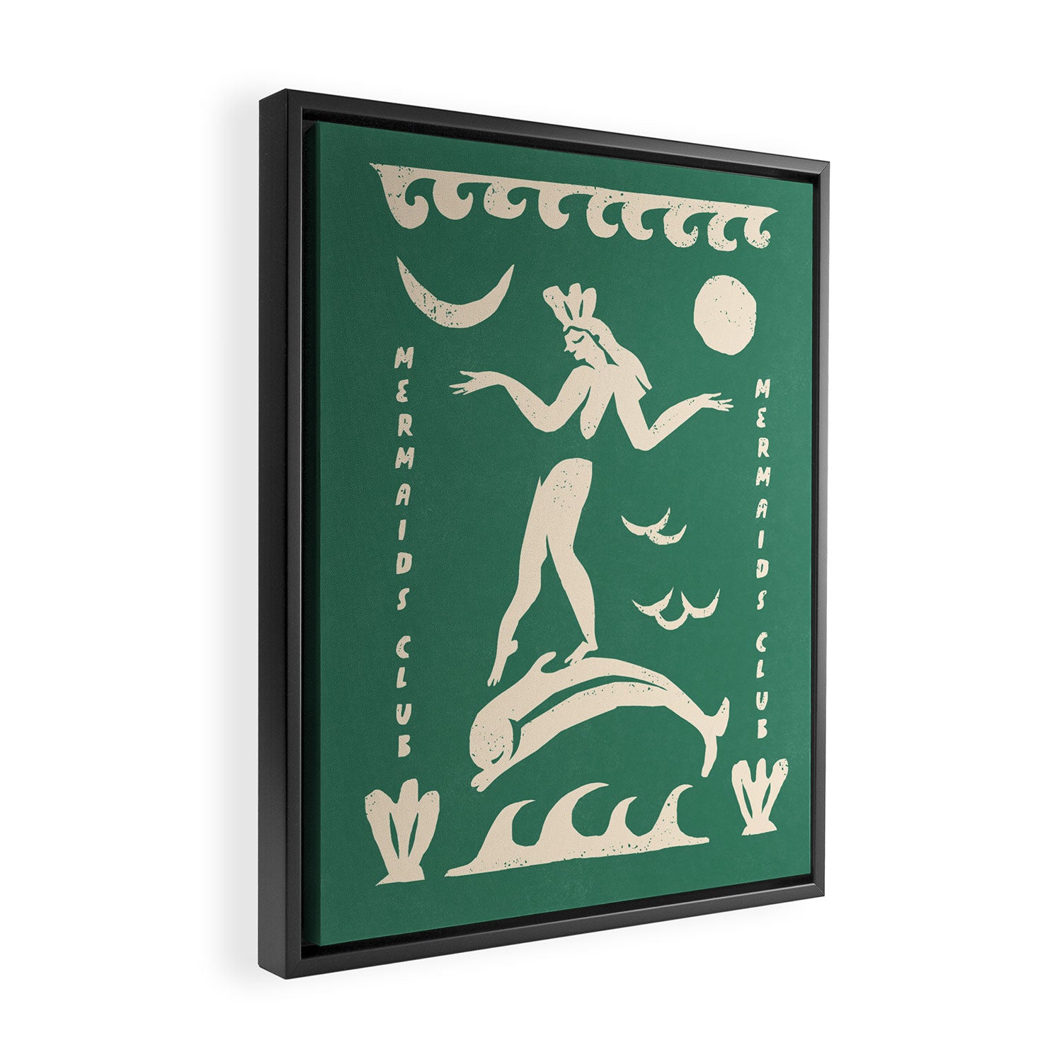 Mermaid club Framed Canvas Print Gallery Image 2