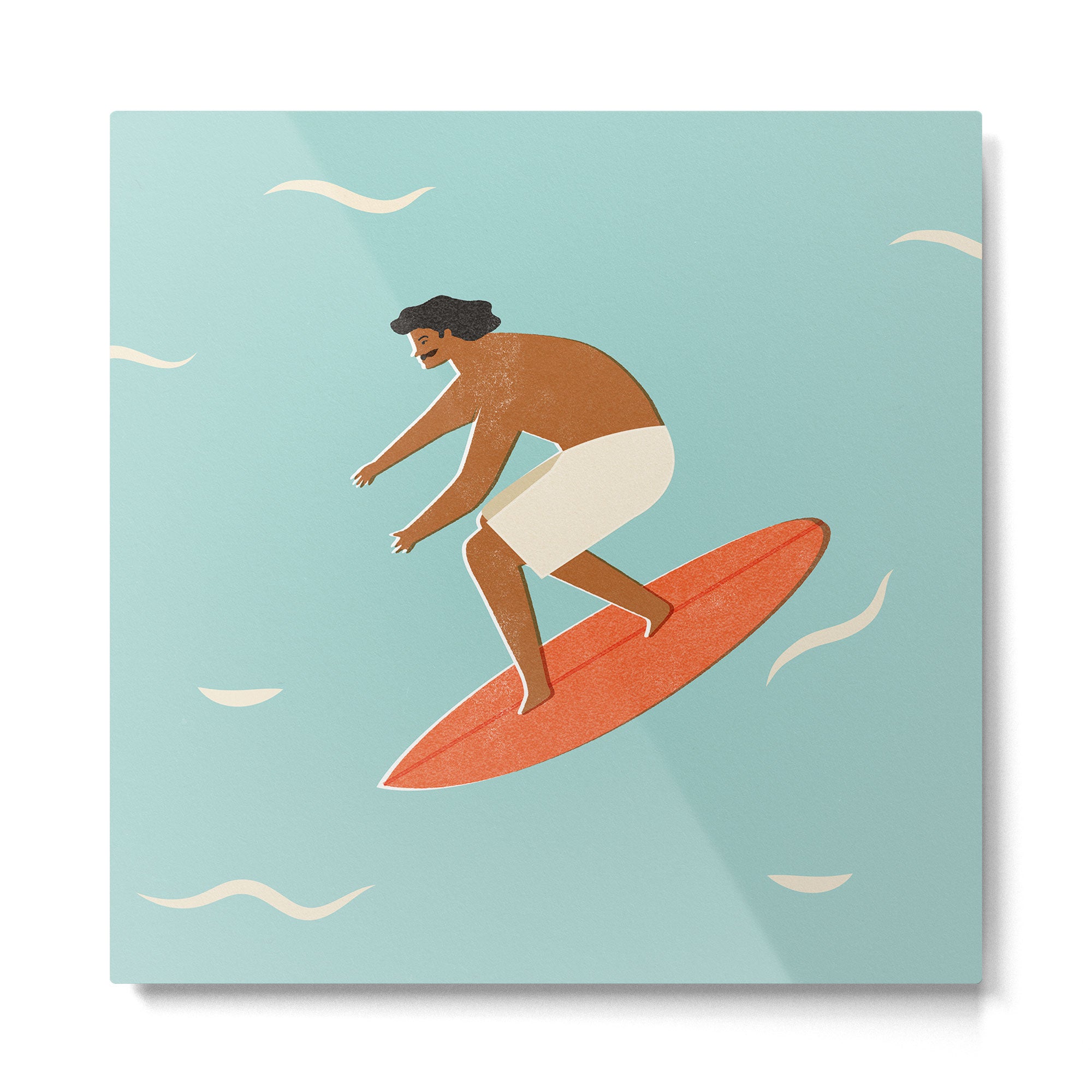 Mexican Surfer Metal Print Gallery Image 2