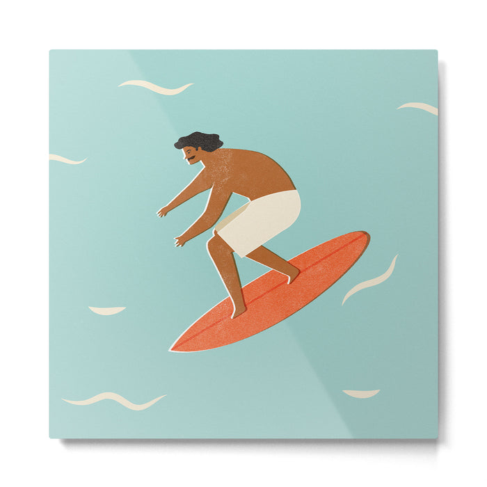 Mexican Surfer Metal Print Gallery Image 1