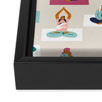 Morning yoga Framed Canvas Print Gallery Image 3