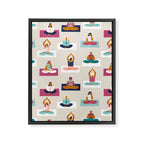 Morning yoga Framed Canvas Print Gallery Image 8