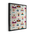 Morning yoga Framed Canvas Print Gallery Image 2