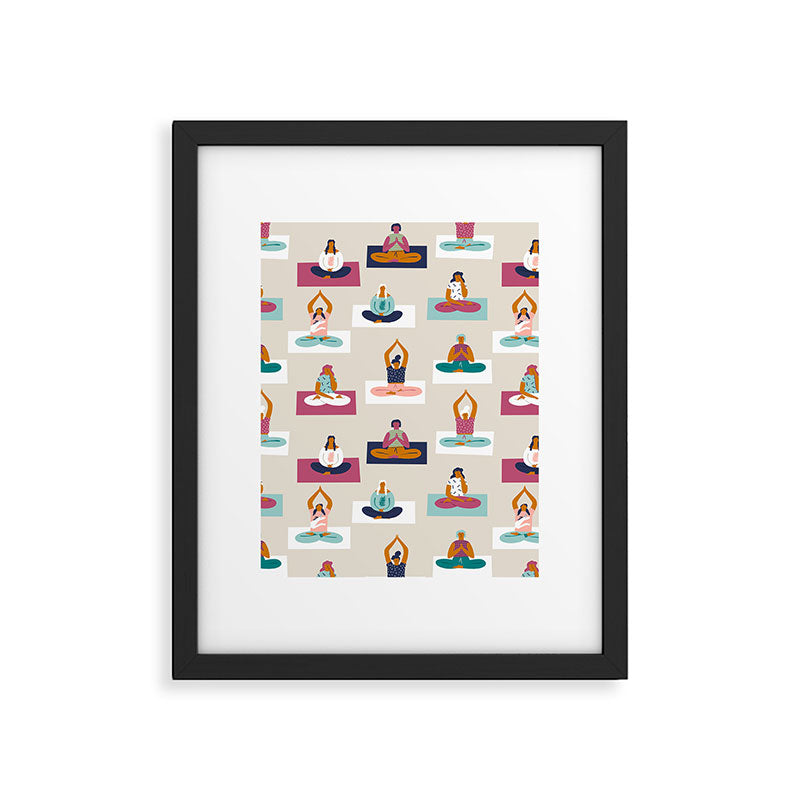 Morning yoga Framed Art Print Gallery Image 6